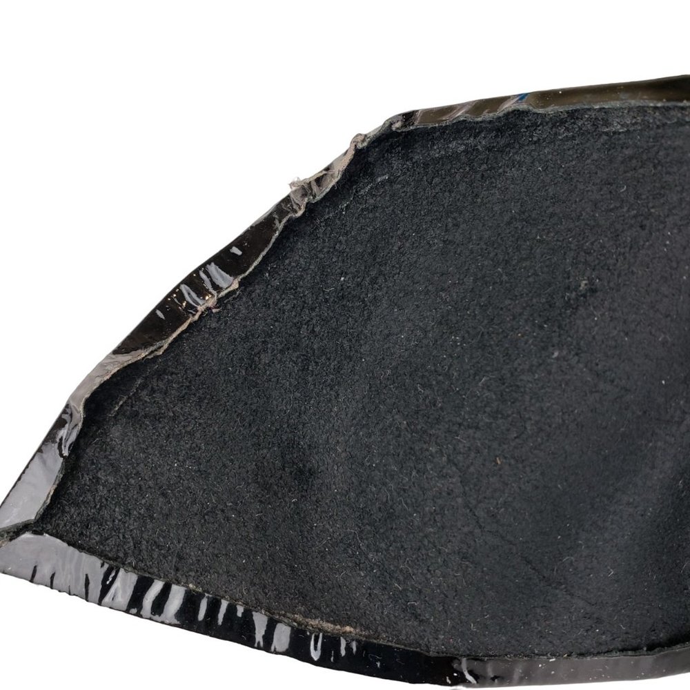 Vintage 80s Abbé Creation Genuine Black Patent Leather Bow Belt Small (26”-27”) - Picture 7 of 7